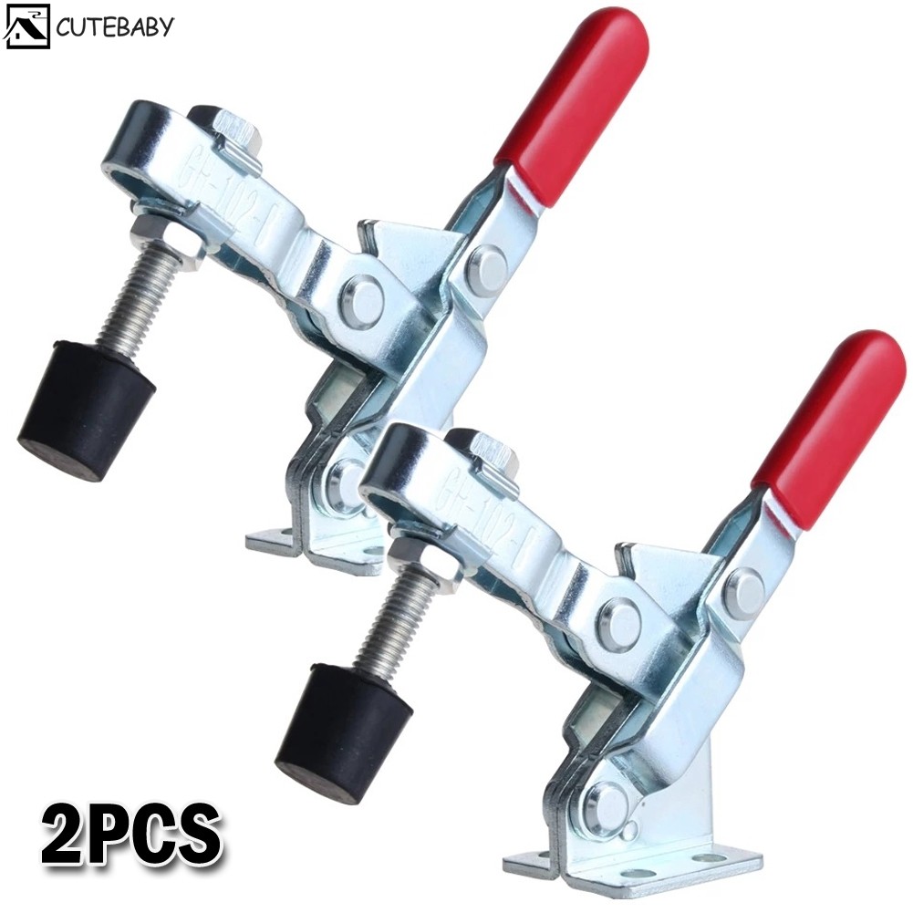 [cutebaby888] 2 ชิ้น GH-102B เครื่องมือปลดเร็ว Quick Fixture Toggle Clamp 100Kg 220lbs