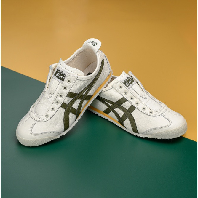 Onitsuka MEXICO 66 Onitsuka (หนังชั้นแรกคุณภาพสูง) รองเท้าผ้าใบลําลองคลาสสิกรองเท้าวิ่งผู้ชาย/รองเท้าแฟชั่นสตรี (จัดส่งฟรี)