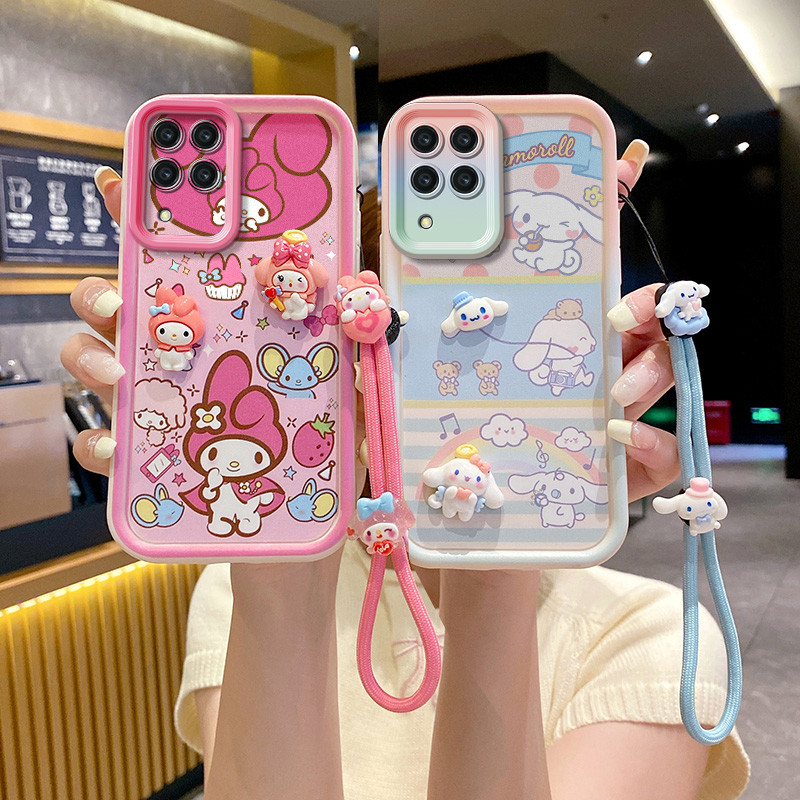 เคส samsung a12 เคส samsung m12 เคสโทรศัพท์ตุ๊กตา 3D น่ารักสําหรับเคสฝาครอบ samsung m12