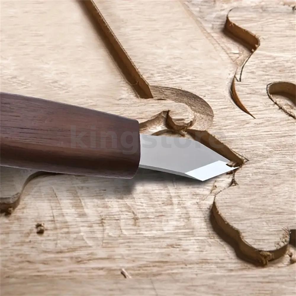 งานไม้ Striking 0มีด Double Bevel Marking 0มีดสําหรับแกะสลักที่แม่นยําและทําเครื่องหมายใช้งานง่ายไม่จําเป็นต้องประกอบเหมาะสําหรับงานฝีมือและโครงการ DIY ราคา ถูกที่สุด ดีลบีเคเค แกลเลอรีภาพที่ 3