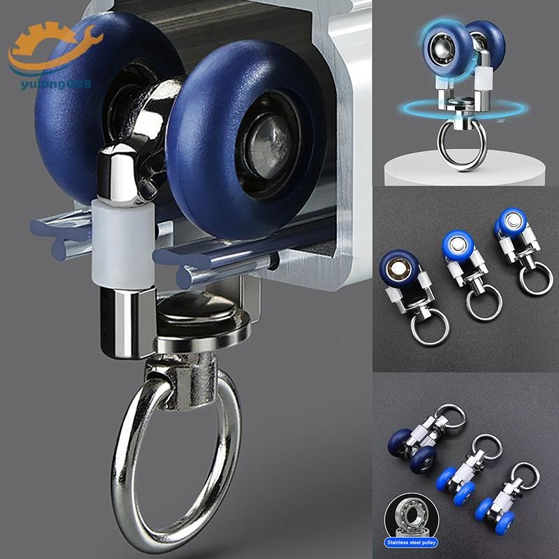 แนะนำ ผ้าม่าน [MR] 4 ชิ้นผ้าม่าน Track Rollers Twin Wheeled Carriers Mute ล้อ Drapery Rail เครื่องร่อนเลื่อนสําหรับ Windows ผ้าม่านอาบน้ําอุปกรณ์เสริม TH ราคาพิเศษ มีเก็บเงินปลายทาง