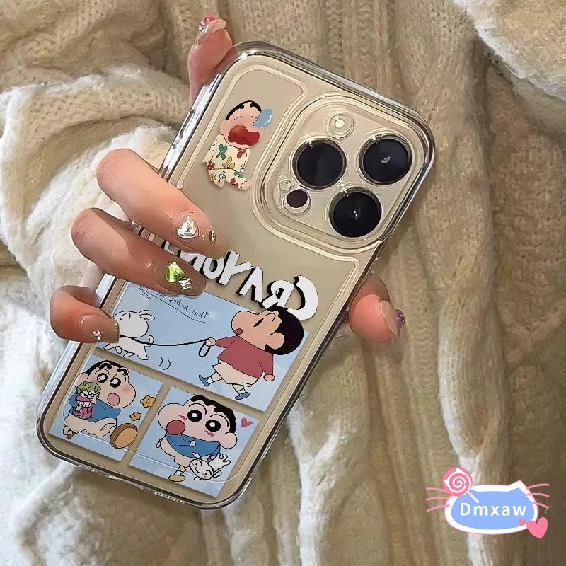 น่ารักเครยอนชินจังเคสโทรศัพท์สําหรับxiaomi 15 14 14T 13 13T 12S 12T 12X 11T Mi 11 11i 10T 10S Pro Lite Ultra Mix 4 5Gการ์ตูนTrixตารางปลอกโปร่งใสปกอ่อน