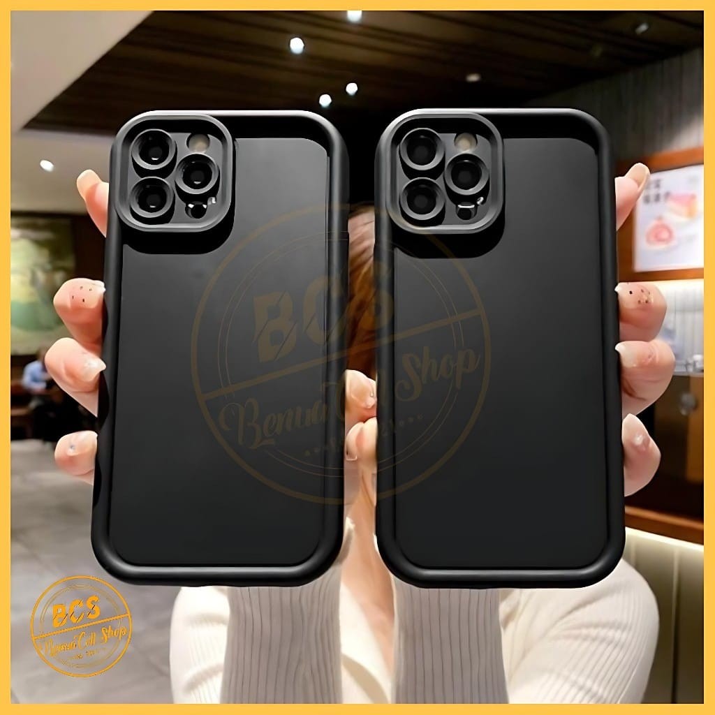 SOFTCASE MATTE ROSE FULL BLACK REALME 14 14T 13 4G 13 PRO 13 PLUS 13 PRO PLUS 15 15 PRO NOTE 50 60 N