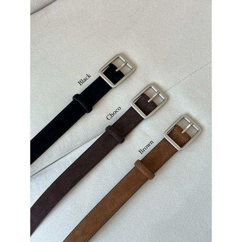 belt shop Thesummernade : Suede belt เข็มขัดหนังกลับ
