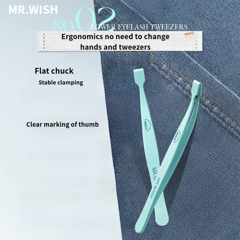 MR.WISH แหนบขนตาปลอมไม่จําเป็นต้องเปลี่ยนมือง่ายต่อการโอเปร่า