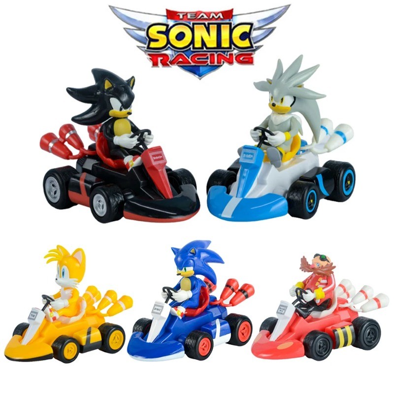 Sonic the Hedgehog Cars ยานพาหนะดึงกลับรถหาง,Knuckles the Echidna,Shadow the Hedgehog,Dr.Robotnik รถ