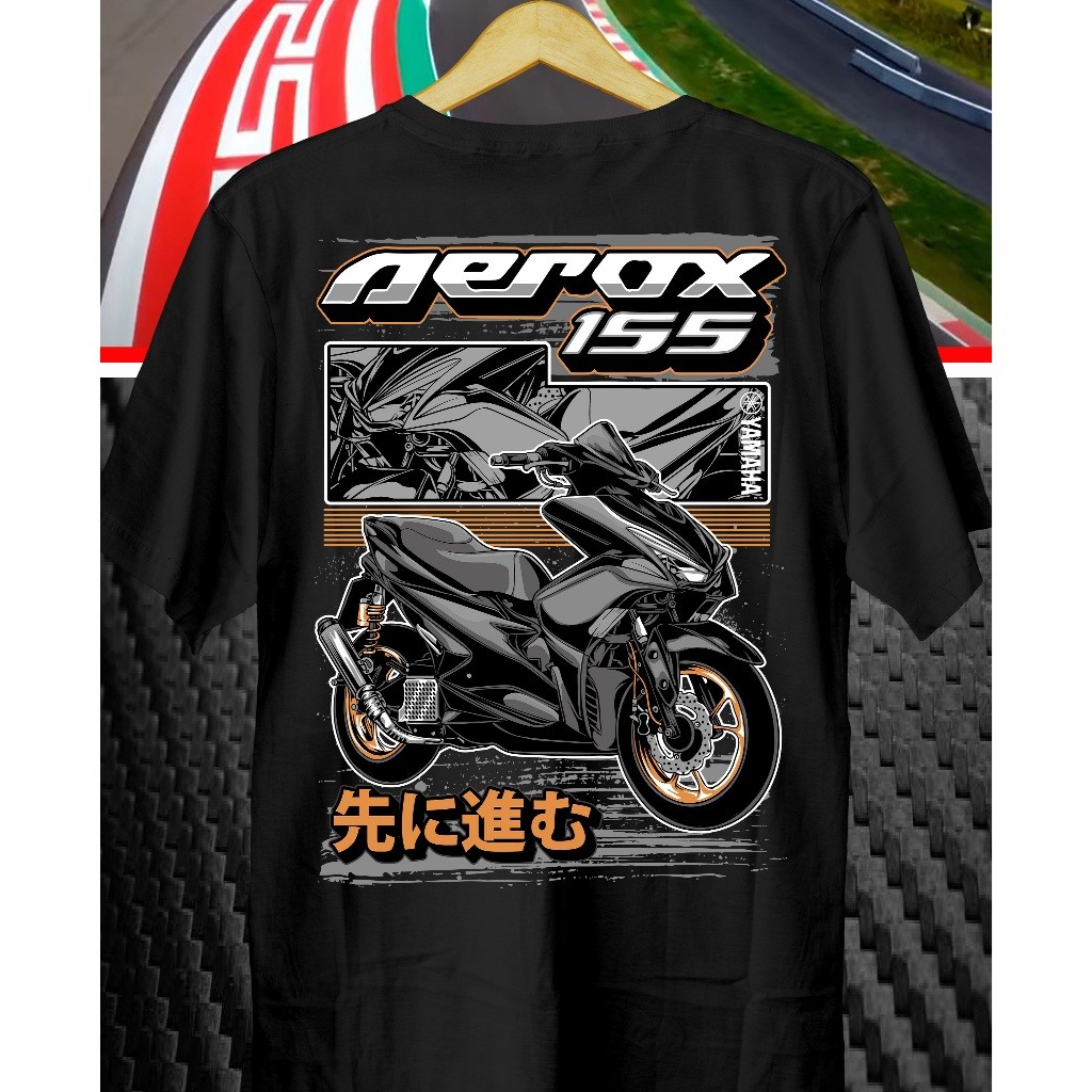 เสื้อยืดรถจักรยานยนต์ Aerox Grunge