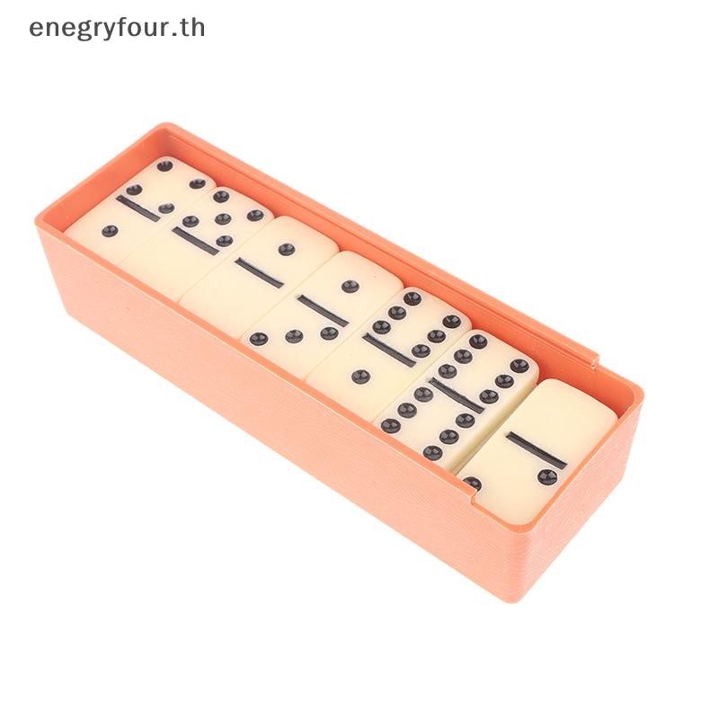 ของขวัญและของเล่น ชุดเกม Domino พร้อมกล่องเมลามีน 28 Dominoes กระเบื้องของขวัญเกมตารางมัลติฟังก์ชั่นสําหรับครอบครัวตกแต่งเกม - รูปที่ 5