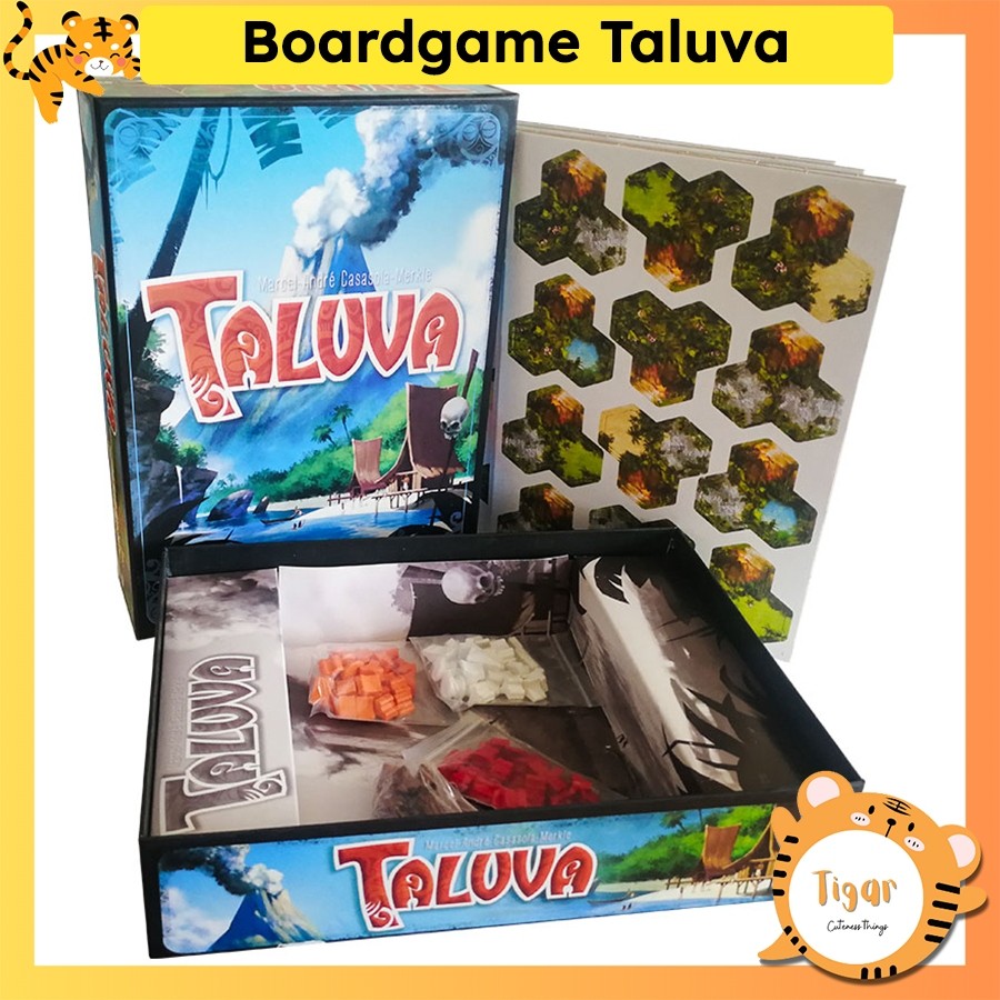 เกมกระดาน เกมกระดานอาคารหมู่บ้าน Taluva Tigar Island