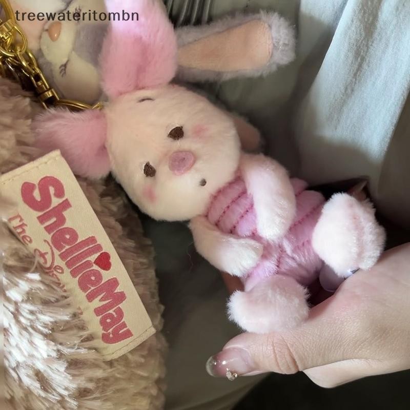 Tt การ์ตูนลูกหมูสีชมพูอะนิเมะตุ๊กตา Plush Key Chain ตุ๊กตาของเล่นพวงกุญแจสาวกระเป๋าจี้น่ารักหมูตุ๊กตาพวงกุญแจสําหรับของขวัญเด็ก mbn