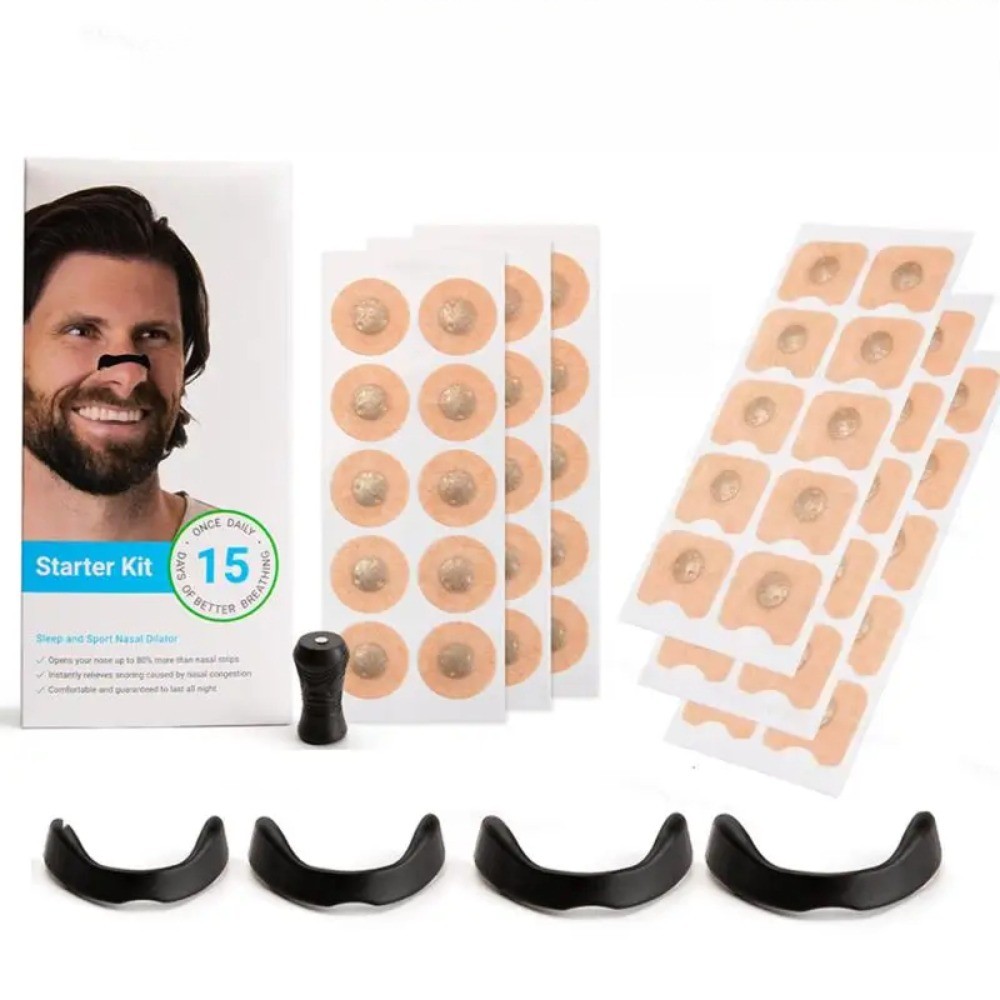 15pairs Sport Nasal Strips Nasal Breathing Dilator Kits เพิ่ม Air Intake Sleeping Nose Breathe Strip