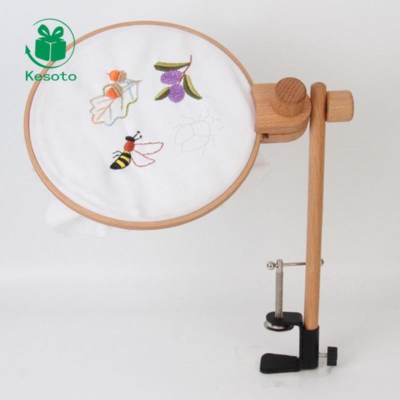 [Ehoyoxa] ไม้ข้าม Stitz Rack เย็บปักถักร้อยกรอบ Lap Stand สําหรับ Tapestry Arts Crafts โครงการอุปกรณ์ Needlepoint Cross Stitch