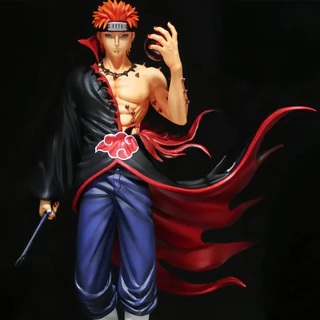 23cm NARUTO Pain Akatsuki คอสเพลย์ Shinrattensei Action Figure รุ่น Q ตุ๊กตาของขวัญเด็กตกแต่งรถเครื่องประดับของเล่นคอลเลกชันตกแต่งบ้านประติมากรรมตกแต่งMLML
