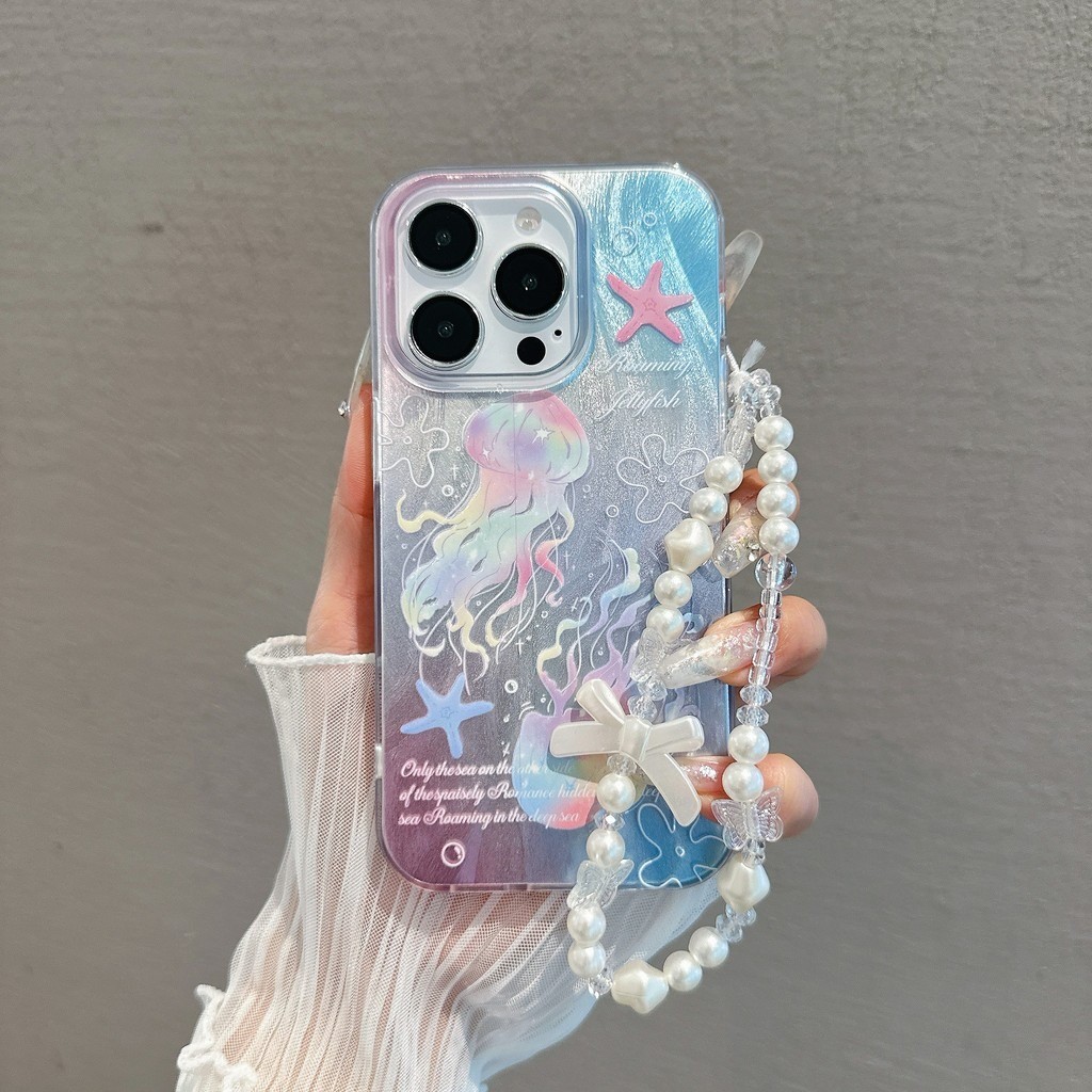 จี้แมงกะพรุนดอกไม้สําหรับRealmeหมายเหตุ60 C65 C67 C63 C61 C53 C55 C51 C35 Realme10 C33 C31 C30 C30S C15 C12 C25 C21Y C25Y C11 12 Lite 5i 6i 8i