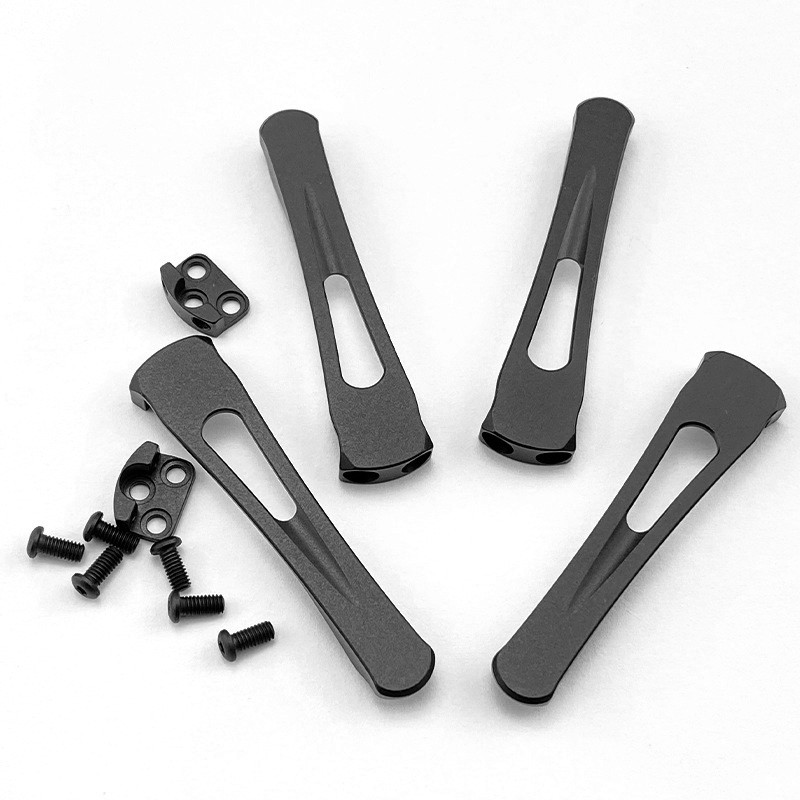 Cnc Titanium Alloy Integrated Clip Pocket Back Clip 6 สกรูสําหรับ Spyderco C81 Paramilitary 2 C223 P