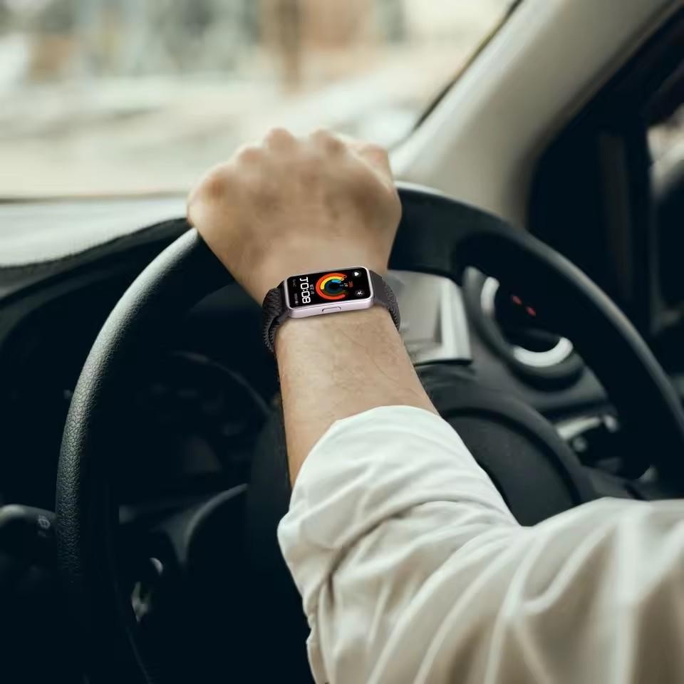 สายรัดไนลอนแม่เหล็ก For Huawei Band 10 สมาร์ทวอท์ชถักนุ่ม Solo loop สายนาฬิกา  For Huawei Band 9/8 Smart Watch Breathable Watchbands อุปกรณ์เสริม - รูปที่ 5