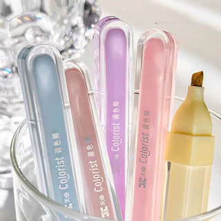 3 ชิ้น/กล่อง Kawaii Glitter Highlighters น่ารัก Bling เงาปากกาเรืองแสง DIY Art Markers Spot Liner สีพาสเทล Highlighter ภาพวาดสํานักงาน