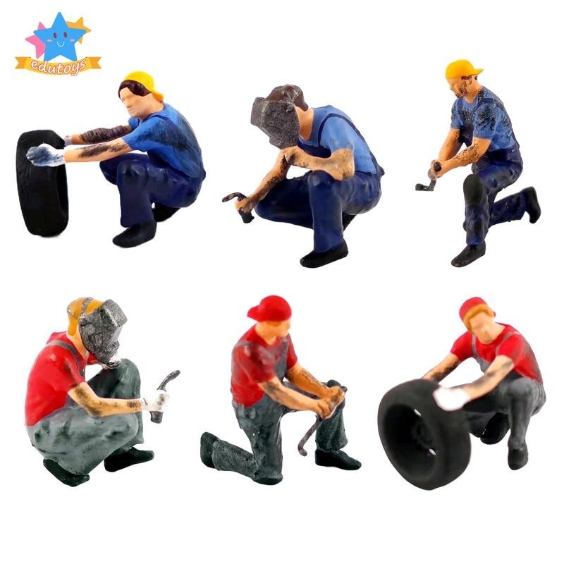 [Edstars] โมเดลฟิกเกอร์ รูปคนจิ๋ว 1/64 DIY สําหรับตกแต่งรถยนต์ ฉากรถไฟ