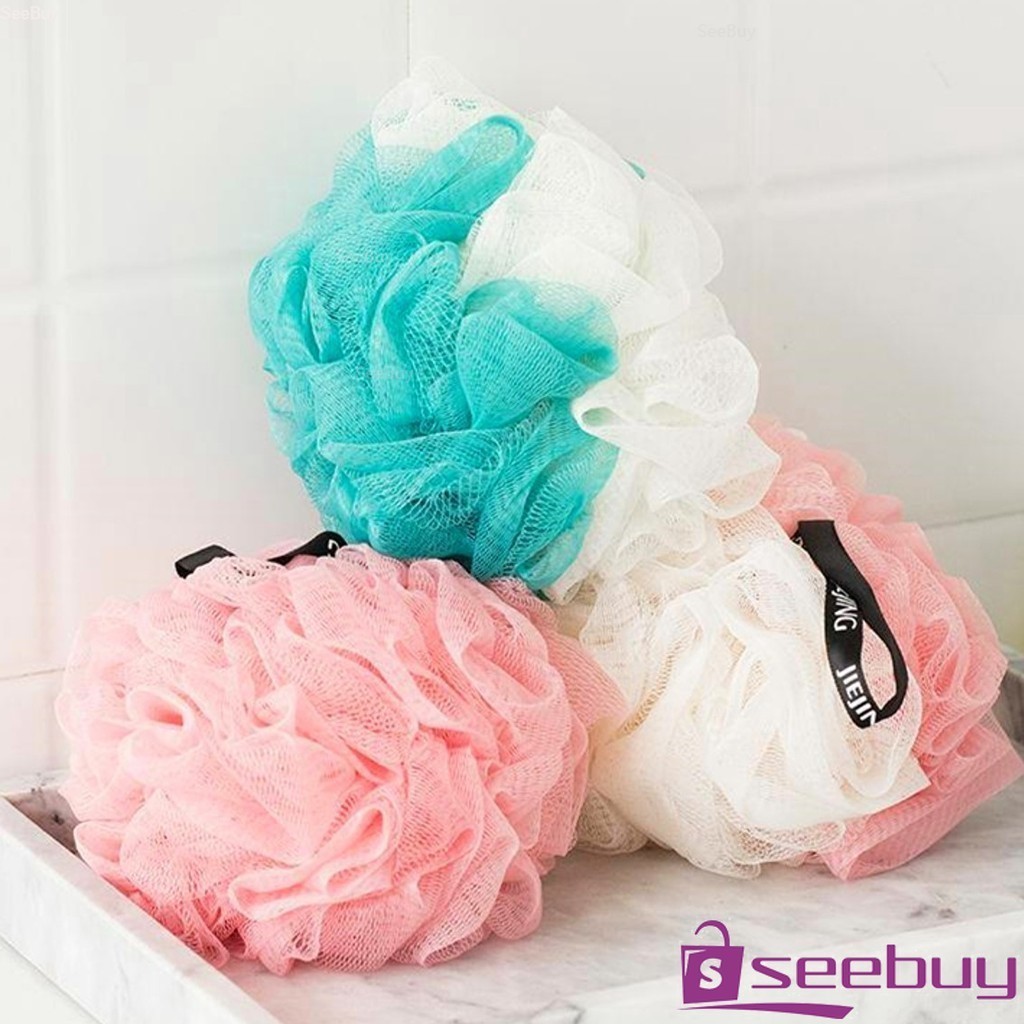 SUY ใยขัดผิว สีทูโทน ใยขัดตัว   Body scrub Bath Lily