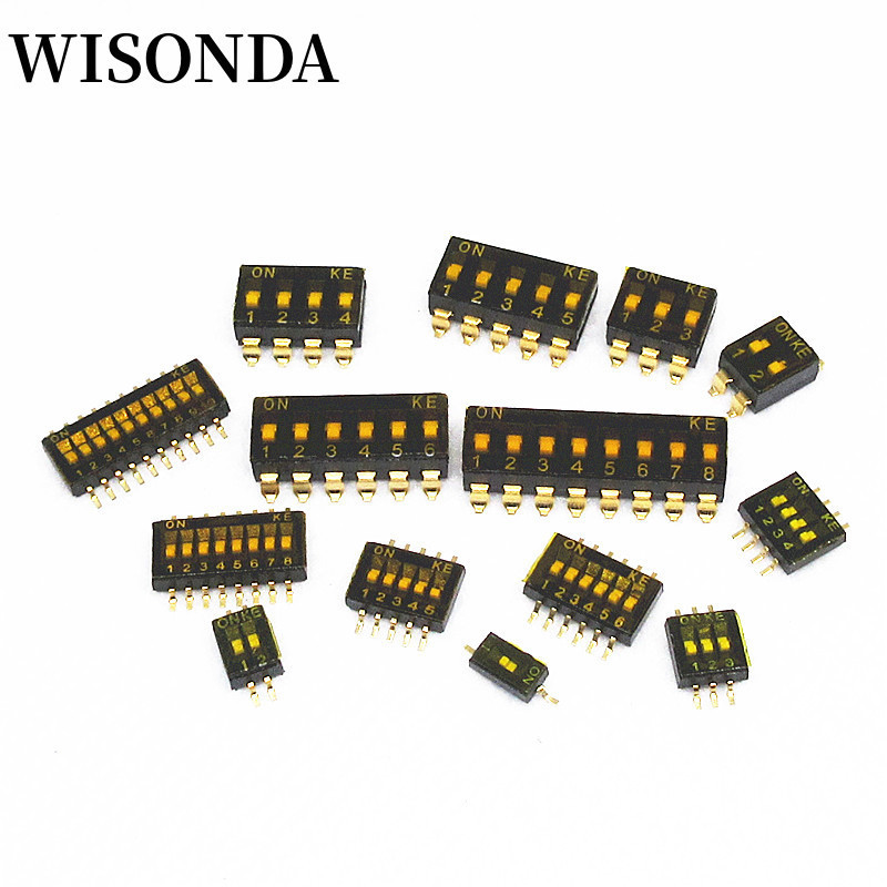 สวิตช์เปิด/KE 2.54 / 1.27 Pitch 1P/2P/3P/4P/5P/6P/8P/10P การตัดตรง/SMD สวิตช์สไลด์ KE-1.27MM KE-2.54