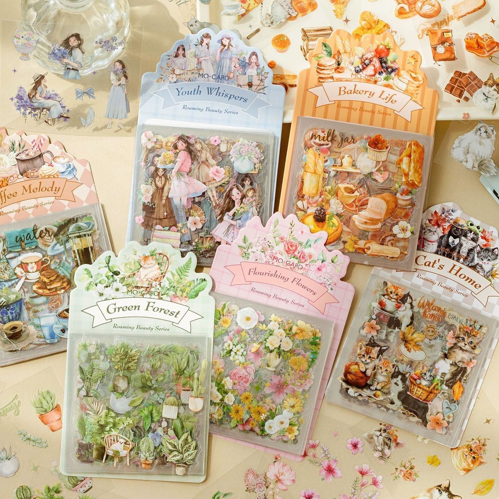 Enwei สติกเกอร์ PET ลายการ์ตูน สําหรับตกแต่งสมุดภาพ 20 ชิ้น