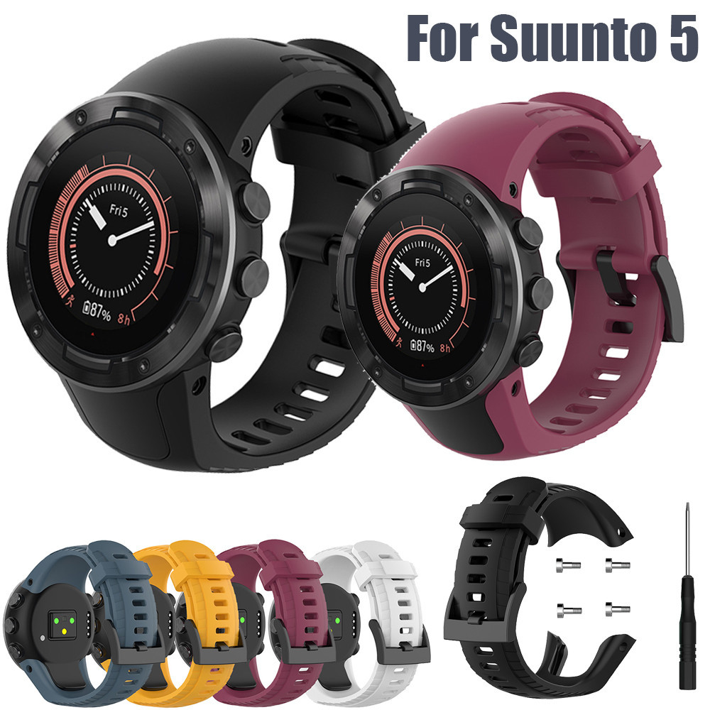 สายนาฬิกาข้อมือซิลิโคน แบบเปลี่ยน สําหรับ Suunto 5 Smartwatch Suunto 5