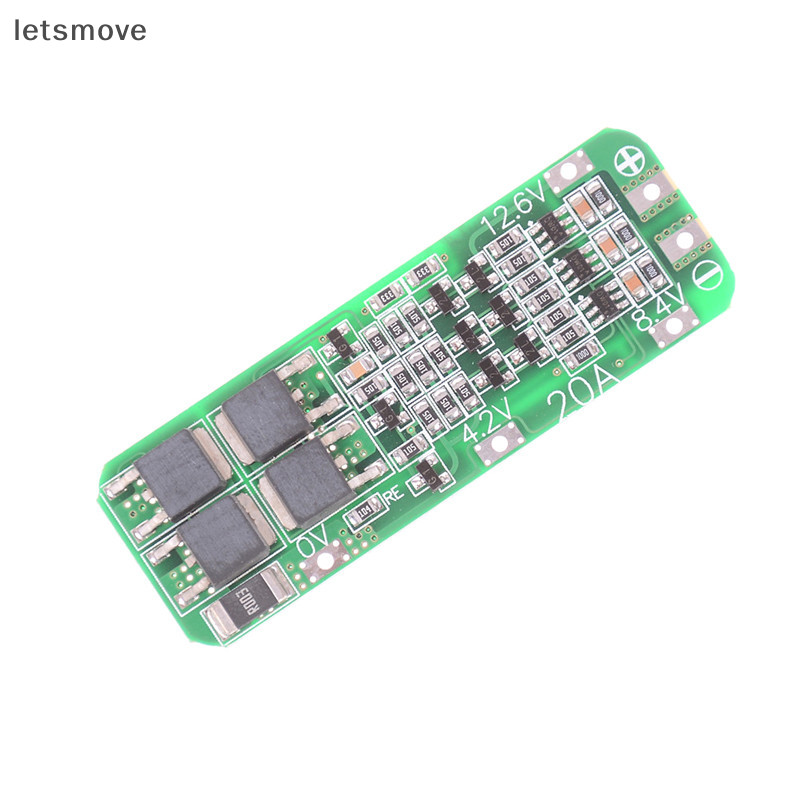 [letsmove] แผ่นบอร์ดโมดูลชาร์จ 3S 20A 18650 Li-ion PCB BMS 12.6V [TH]
