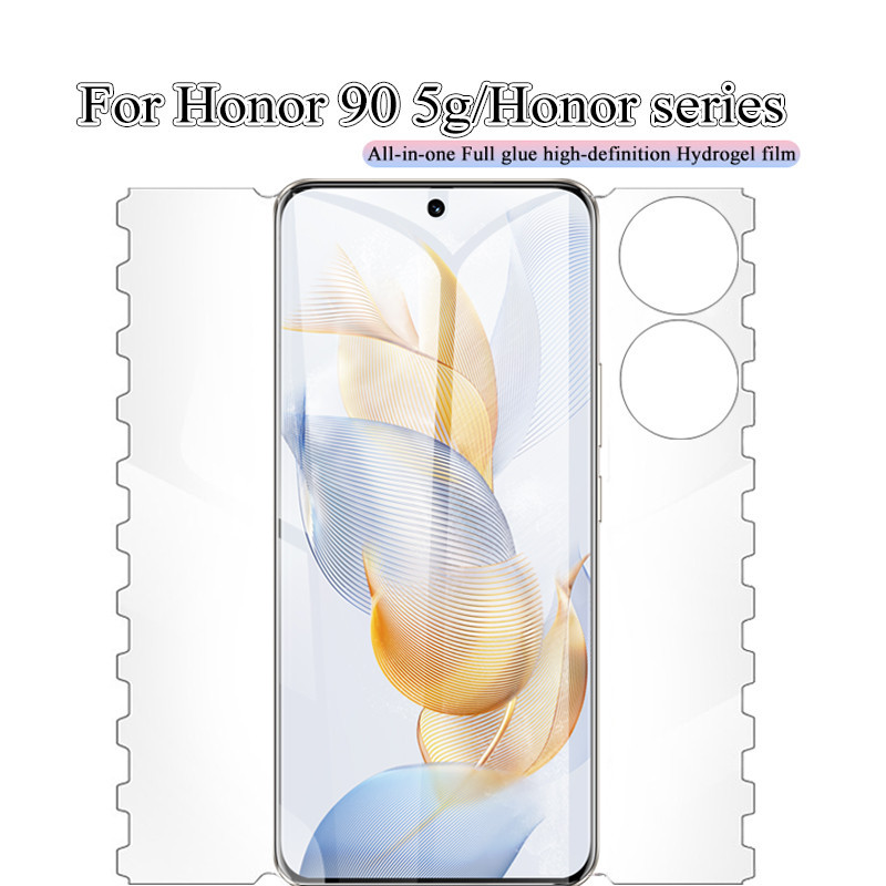 ผีเสื้อHydrogel ProtectorสําหรับHonor 400 200 100 90 X9c X9b X9a 80 70 60 50 X50 Magic 6 5 4 Pro Lite Pro + SE GT 5g Soft Nanoฟิล์มป้องกันหน้าจอPET ProtectorสําหรับHonor90 Pro