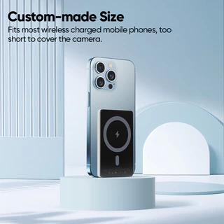 GOOJODOQ 5000mAh Portable Convenient Magnetic Wireless Charger Power Bank for Samsung Huawei Xiaomi