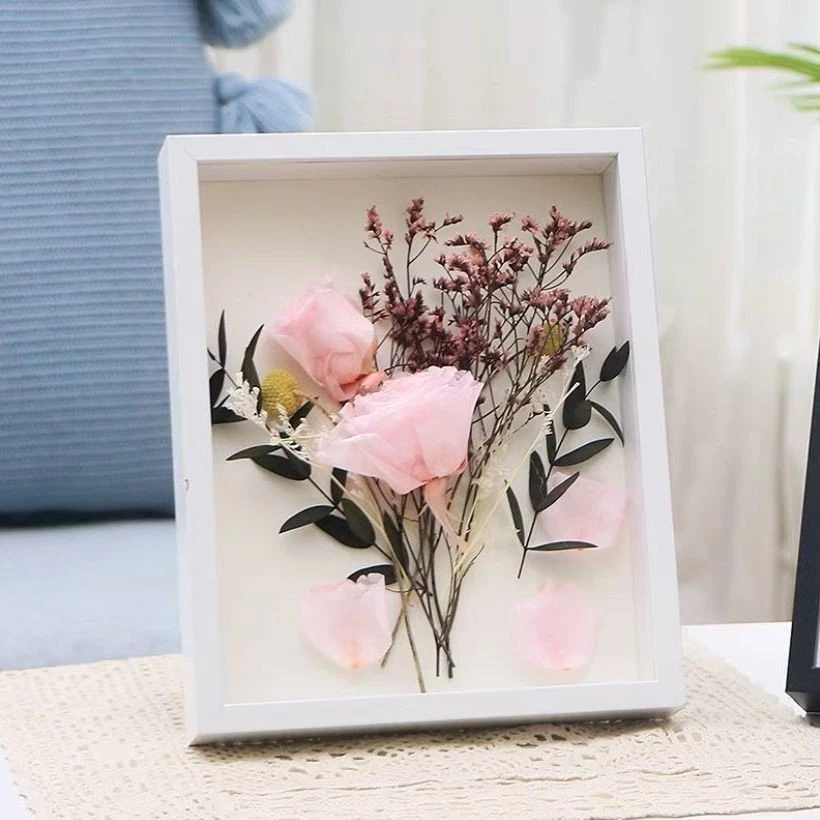 กล่องใส่ดอกไม้ กรอบรูปดอกไม้แห้ง DIY สำหรับใส่ดอกไม้แห้ง