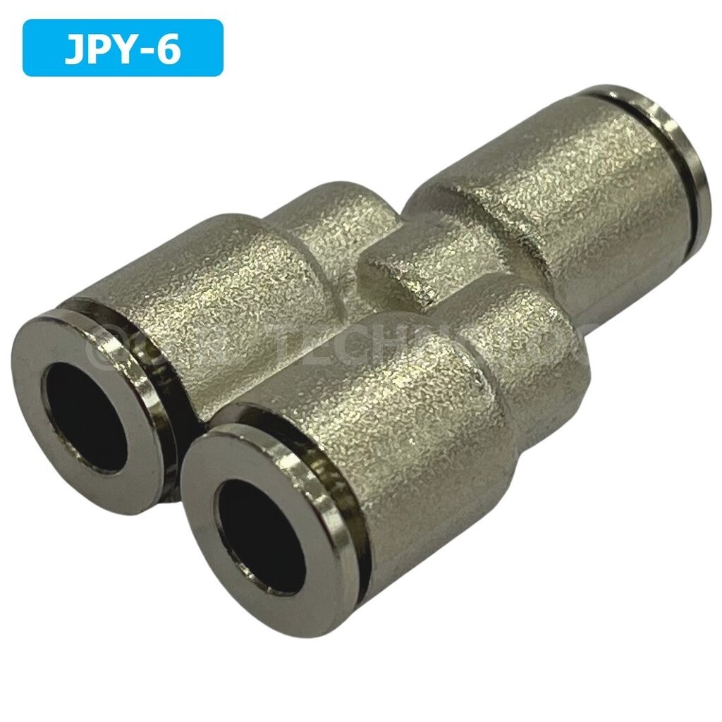 JPY ข้อต่อลมสแตนเลส 3ทาง ตัวY STAINLESS 3 Way Y Equal Union Fitting Air Connector JPY-4/6/8/10/12/14/16 ข้อต่อลม 3ทาง