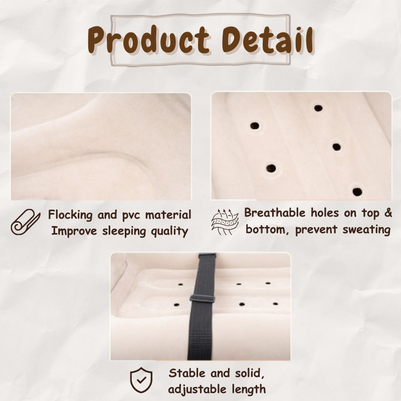 Inflatable เตียงเด็กรถรถที่นั่งแบบพกพาเด็กวัยหัดเดิน Travel Air Bed Reusable Inflatable Baby Cot Camping ที่นอน ราคา ถูกที่สุด ดีลบีเคเค แกลเลอรีภาพที่ 6