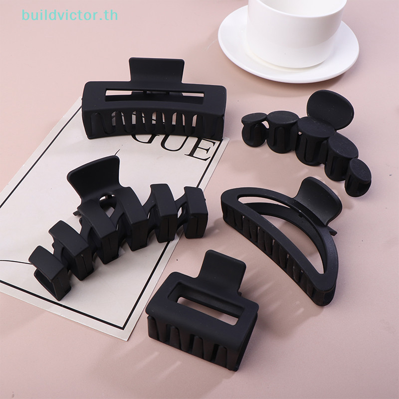 Buildvictor คลิปผมขนาดใหญ ่ สําหรับผู ้ หญิง Shark คลิป Elegant Hairgrips Furry คลิปผม Claw คลิปสาว Hairpins อุปกรณ ์ เสริมผม TH