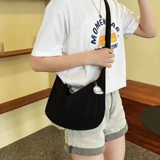 กระเป๋าสะพายข้าง กระเป๋าสะพายไหล่ ป้องกันน้ํา สามารถปรับได้ หลายสี ลำลอง