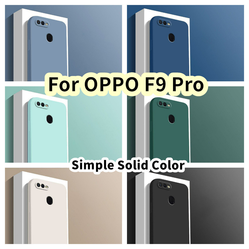【 พร ้ อม 】 สําหรับ OPPO F9 Pro Silicone Full Cover Case Drop และทนต ่ อการสึกหรอ