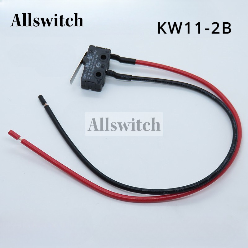 Kw11-2b Micro Switch พร ้ อมสายไฟปกติเปิด Silver Pin Contact Limit Switch