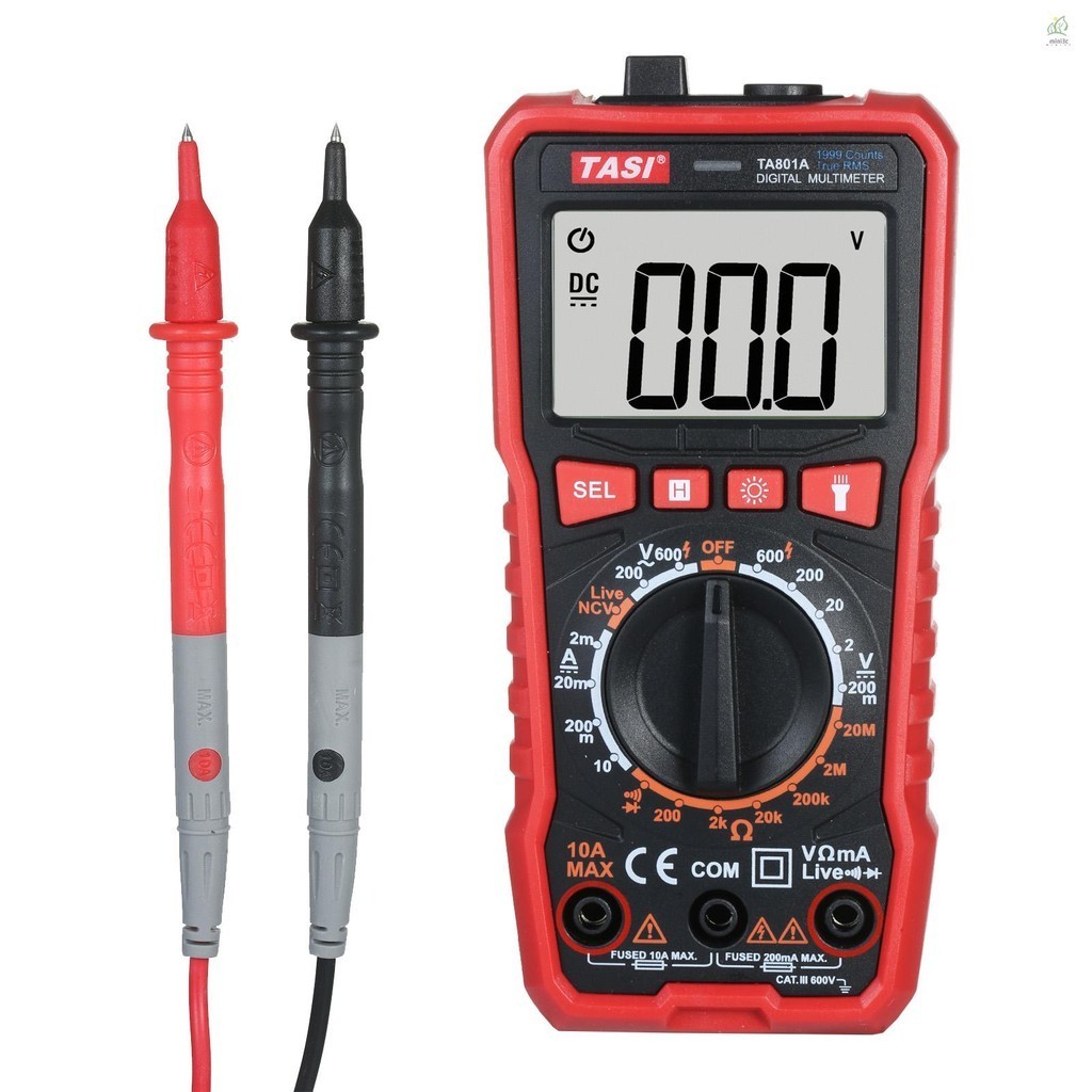 Tasi TA801A Digital Multimeter Professional Tester True RMS Multifunctional Tester OHM NCV Voltage Meter