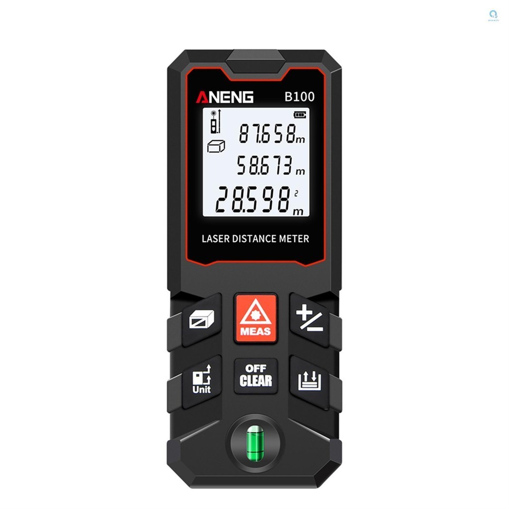 Aneng 100m Laser Measure LCD Digital Laser Distance Meter with Bubble Level Mini Range Finder Distance/ Area/ Volume/ Pythagorean Measuring Tool Unit Switching Data Stora [Altto ]