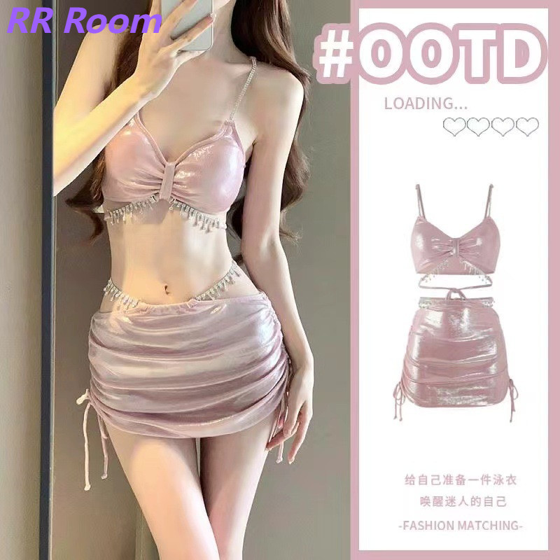 ✅พร้อมส่ง🔥 2024 ชุดว่ายน้ําแบบใหม่สำหรับผู้หญิง บิกินี่ ทูพีซ เซ็กซี่ สองชิ้น แฟชั่น สําหรับแช่น้ำพุร้อนวันหยุด