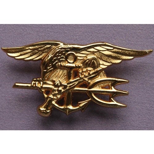 ❤️ US Navy Seals Badge Pin Insignia Navy Seals Officer Badge -L7010 Military Store
