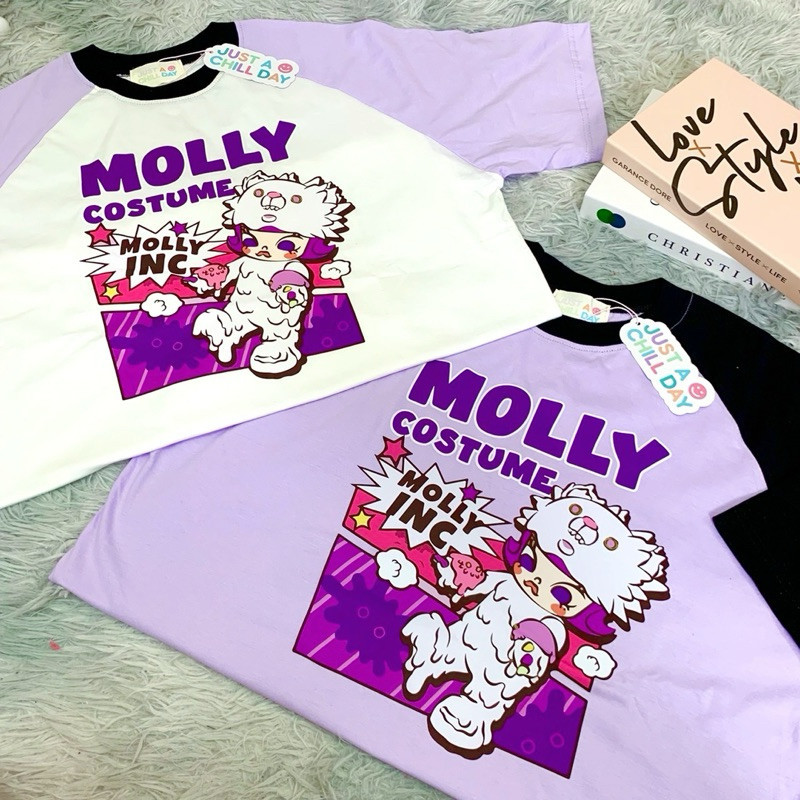 เสื้อป้ายJust ลายMollyชุดคอสตูม / อก44“ S-5XL W40