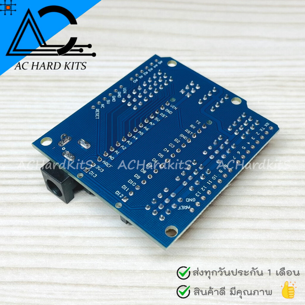 บอร์ด Nano 3.0 Mini USB ชิฟ CH340G Nano Shield Base