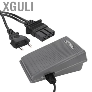 Xguli เหยียบควบคุมเท้าสำหรับจักรเย็บผ้า Brother 220-240V พร้อมสายไฟและอะแดปเตอร์
