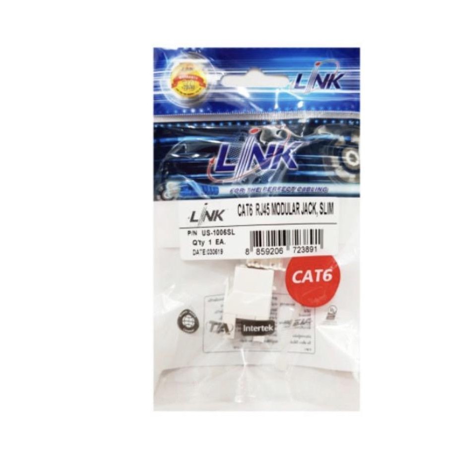 JACK RJ45 CAT6 LINK JACK RJ เต้ารับตัวเมียCAT6 (US-1006SL)