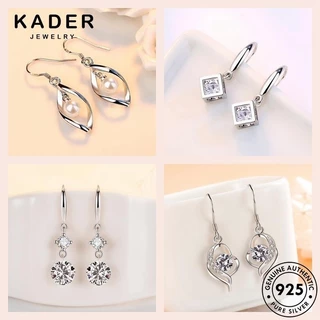 KADER JEWELRY เพชร แฟชั่น แท้ ตุ้มหู 925 ผู้หญิง ต่างหู ห่วง เงิน M142