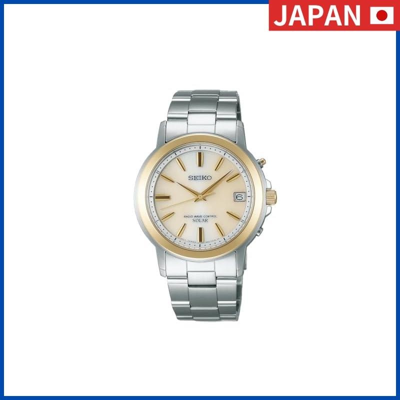 Seiko Men's Solar Radio Wave Watch Seiko Selection SBTM170 Silver from Japan