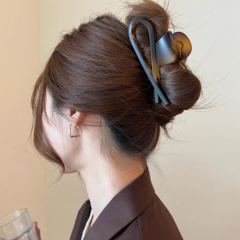 1 ชิ ้ นผู ้ หญิงสาว Amber พิมพ ์ โบว ์ ผมคลิป Hairpin Grips อุปกรณ ์ เสริม