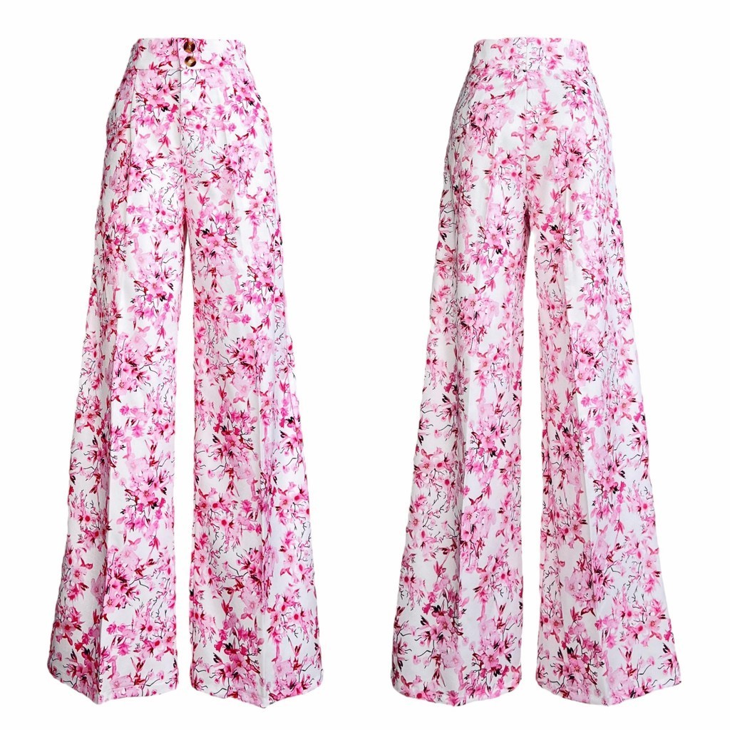 กางเกงขายาวทรงกระบอก Women ผ้าคอตตอน ผู้หญิง สีพื้น รุ่น Lady IR063 WALKIN Pants Clothing เสื้อผ้า