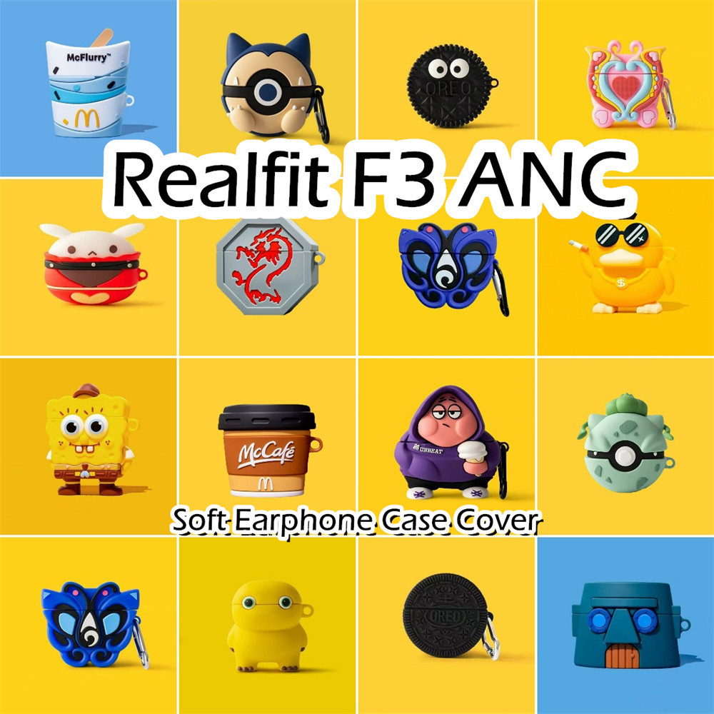 พร้อมส่ง! นําไปใช้กับ Realfit F3 ANC เคส Case เคสหูฟัง การ์ตูนน่ารัก ซิลิโคนนุ่ม เคส เคสหูฟัง NO.2