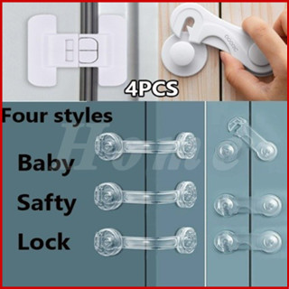 HOME✅4PCS ล็อคความปลอดภัยสำหรับเด็ก,ที่ล็อคลิ้นชัก,ตัวล็อกตู…